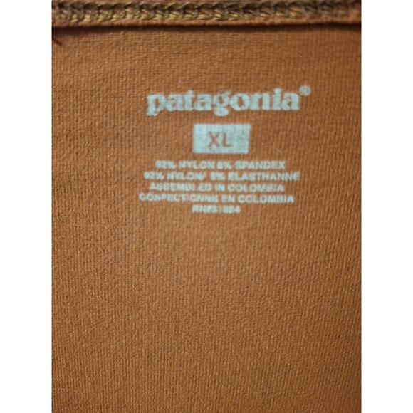 Patagonia Women's Brown Cheetah Print Sleeveless Wrap Dress Size XL - Picture 3 of 7